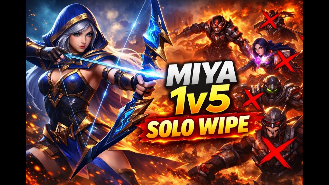 MIYA 1v5 SOLO WIPE 😱🔥 | Enemies Had No Chance!