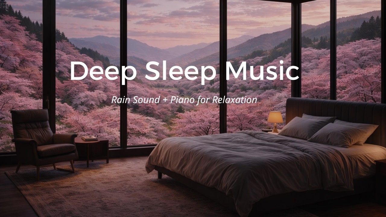Rain Over the Blossom Valley 🌸 | Tranquil Piano for Restful Evenings (3 Hours)