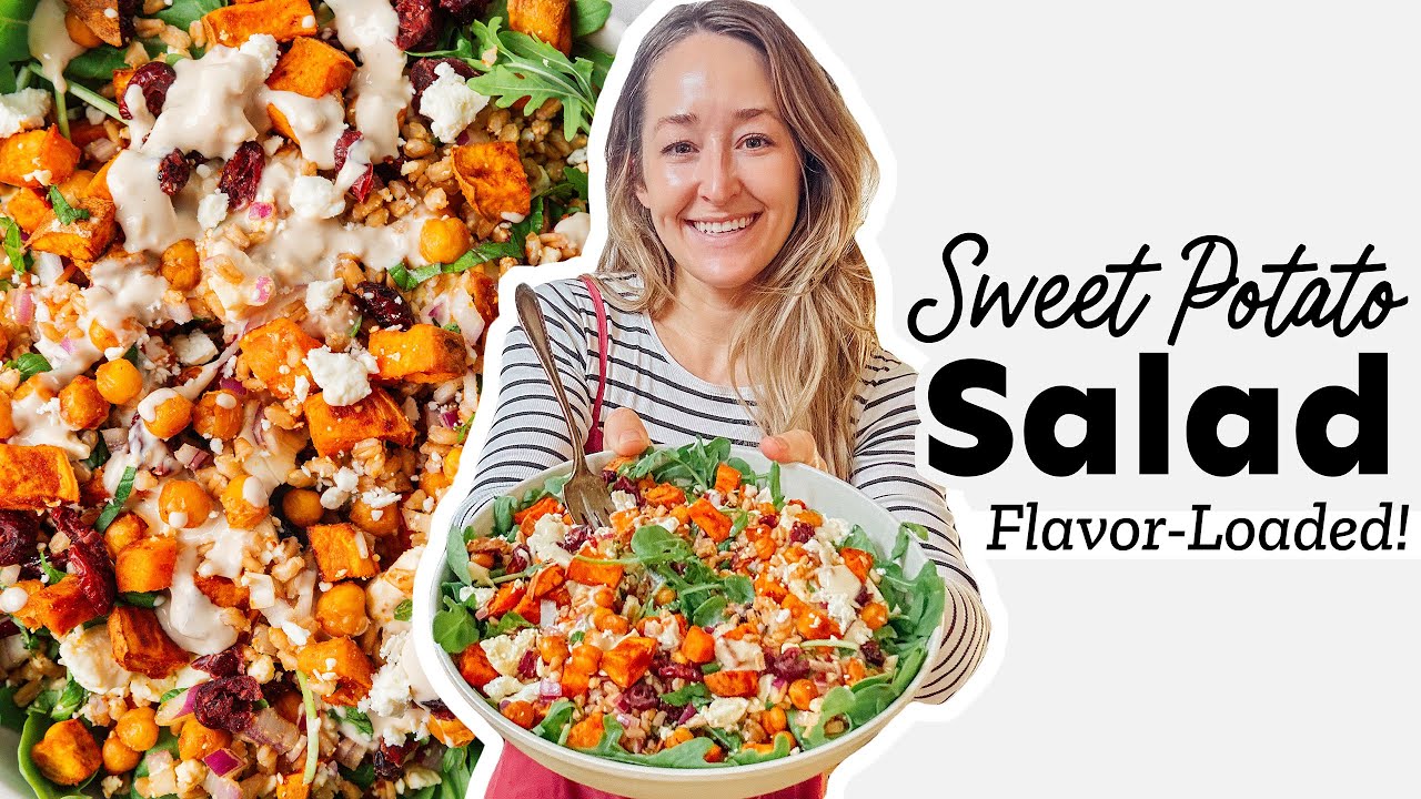 Roasted Sweet Potato Salad With Crispy Chickpeas