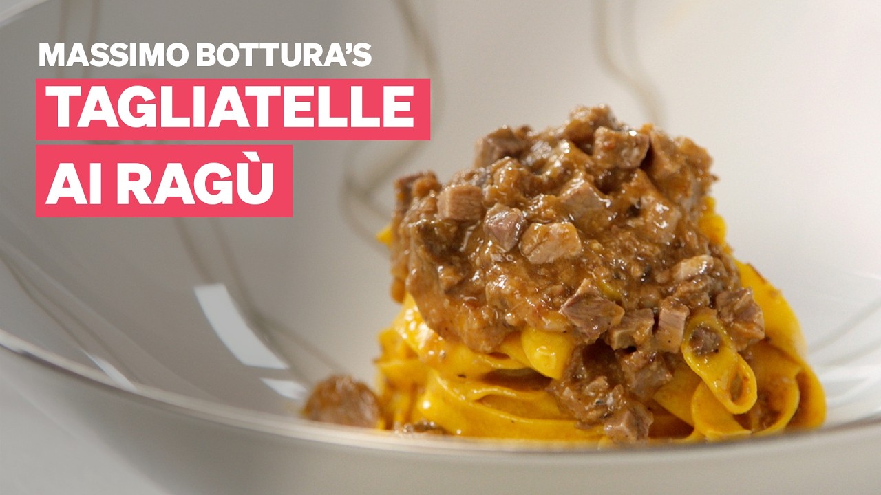 Tagliatelle Massimo Bottury z przepisem Rag&ugrave; | Klasa mistrzowska