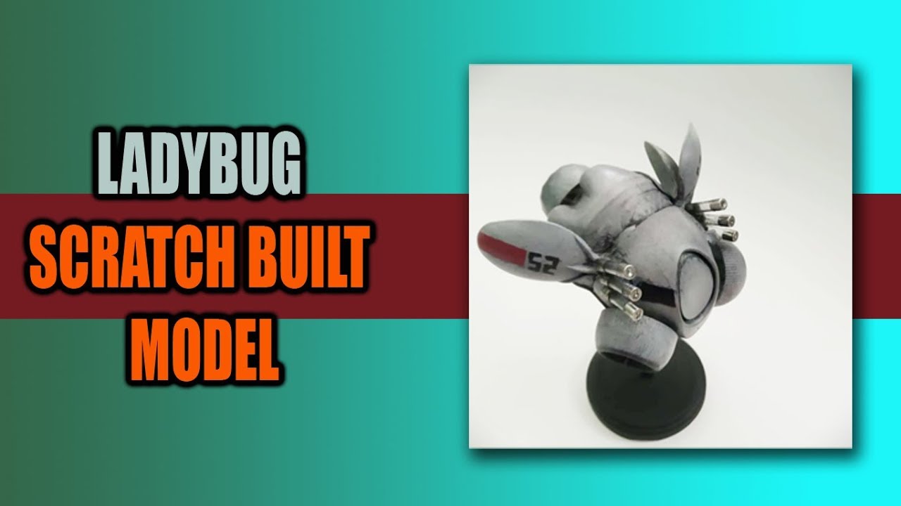 Ladybug: sci fi scout drone scratch built model