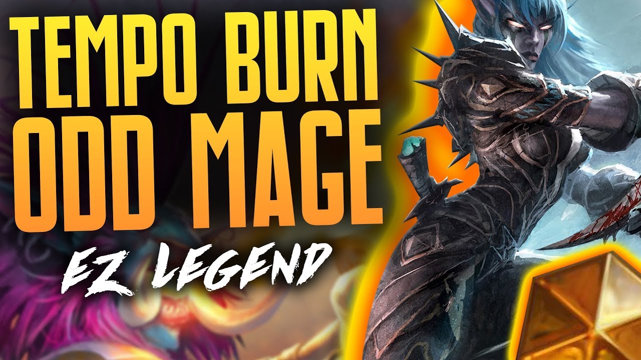 EZ Legend with Tempo Burn Nightblade Mage | Rastakhan's Rumble | Hearthstone | Dekkster