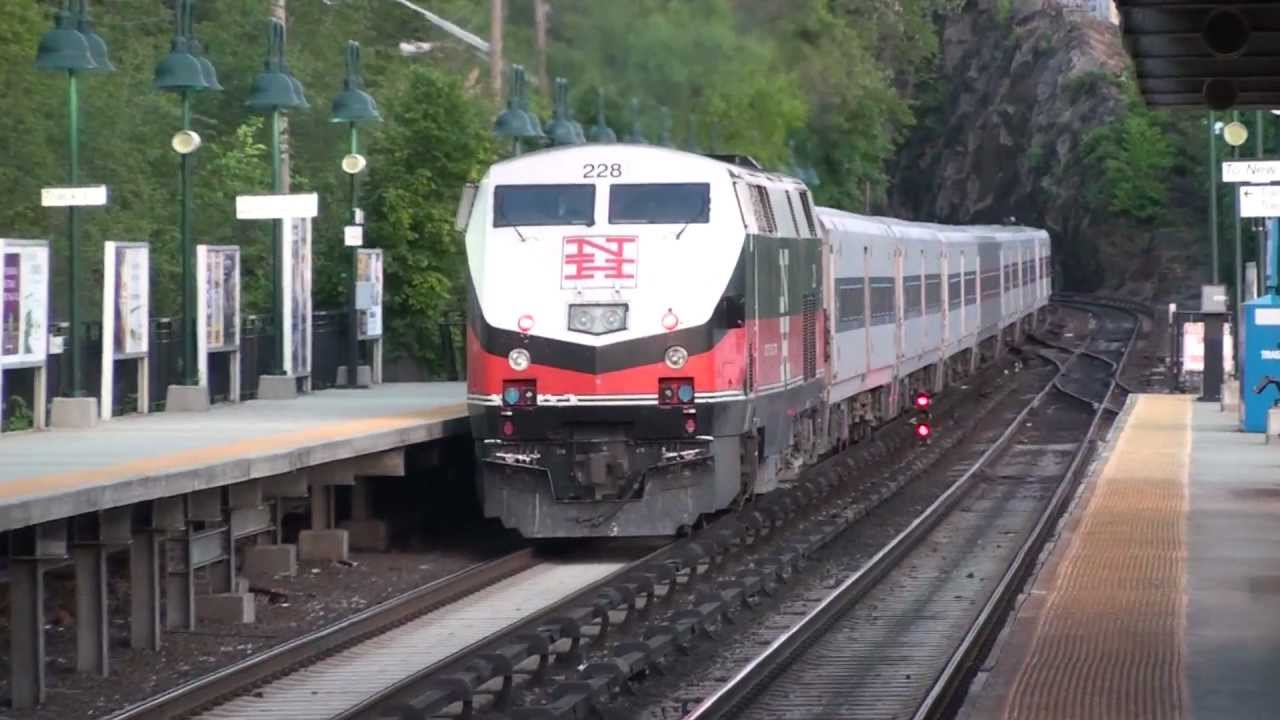 Metro North at Marble Hill and Spuyten Duyvil.