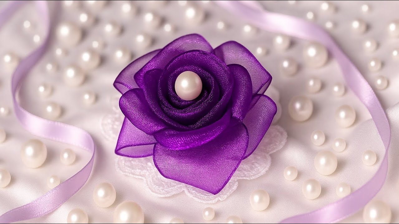 Organza Flowers You Can Make in Just a Minutes! How to Make Organza Flowers | Amazing ribbon Work