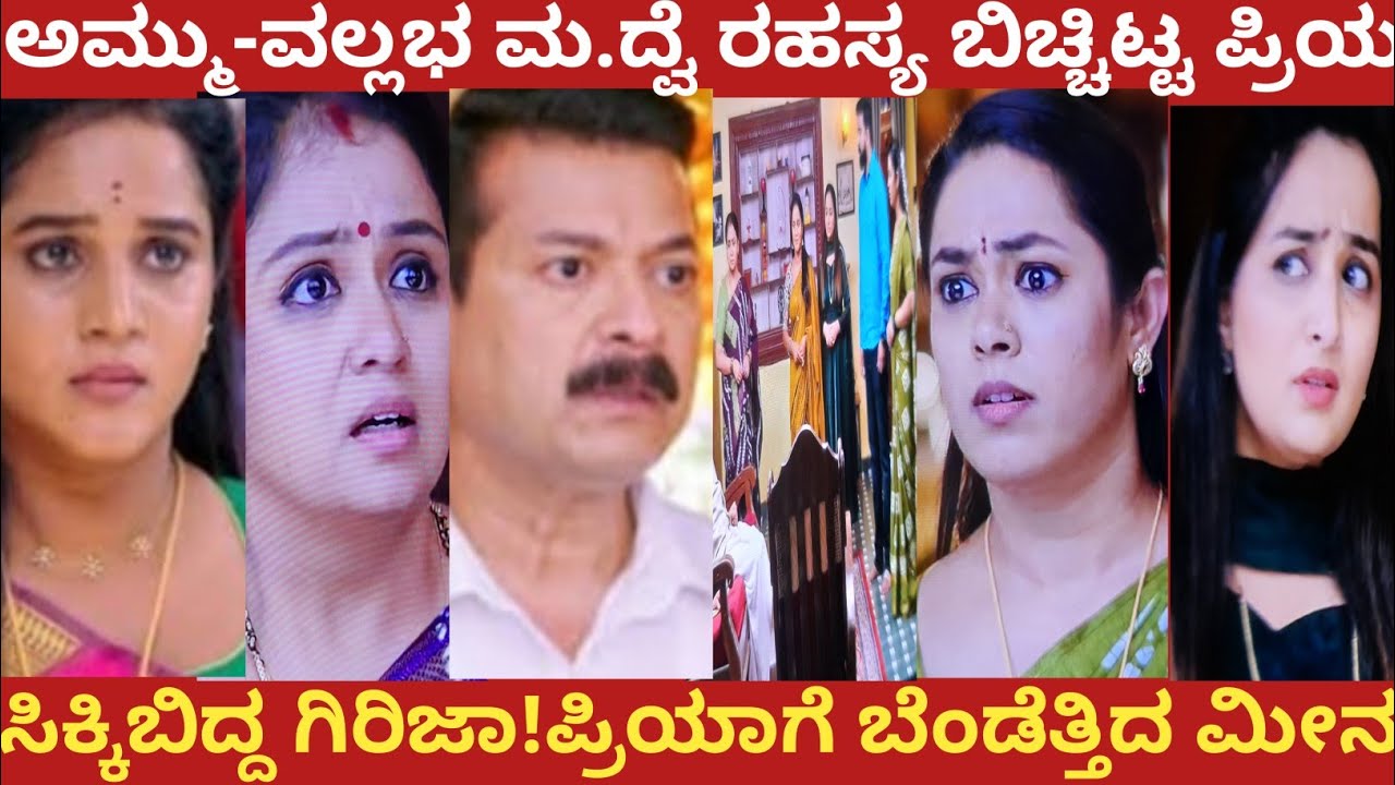 ಅಮ್ಮು-ವಲ್ಲಭ ಮ.ದ್ವೆ ರಹಸ್ಯ ಬಿಚ್ಚಿಟ್ಟ ಪ್ರಿಯ!ಸಿಕ್ಕಿಬಿದ್ದ ಗಿರಿಜಾ!ಪ್ರಿಯಾಗೆ ಬೆಂಡೆತ್ತಿದ ಮೀನ!#nandagokula 