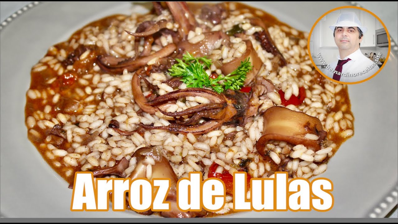 Arroz de lulas uma das melhores receitas de Lulas