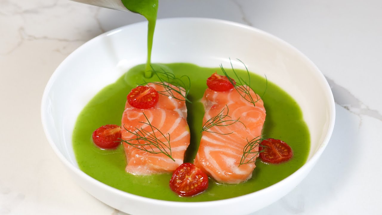 Le Bernardin-Inspired Poached Salmon with Fennel Velouté