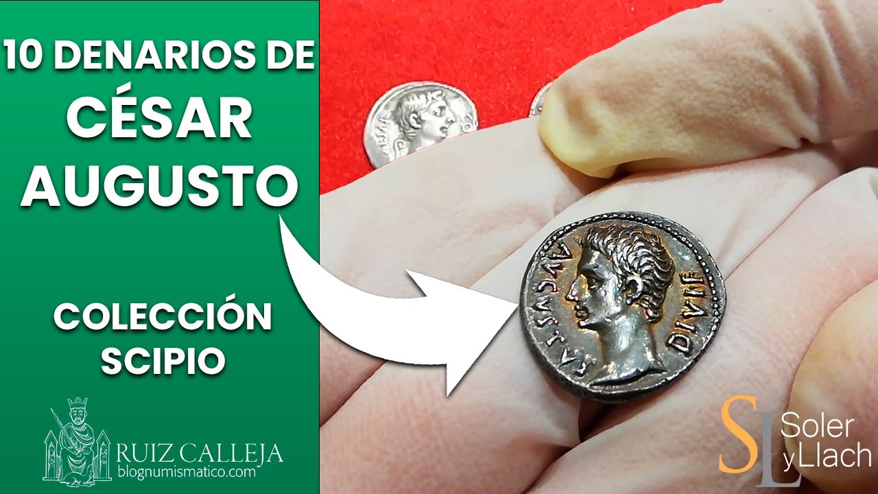 10 denarios de C&Eacute;SAR AUGUSTO 🏛️ | Colecci&oacute;n Scipio vol. II