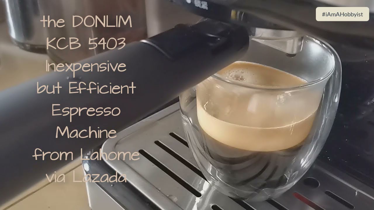 Listen... to the sounds of DONLIM KCB 5403 Espresso Machine.  Sulit na sulit ito!! Try it...