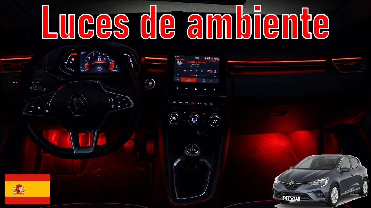 🇪🇸 Instalar luces LED de ambiente - Renault Clio 5 - Tutorial Tuning barato