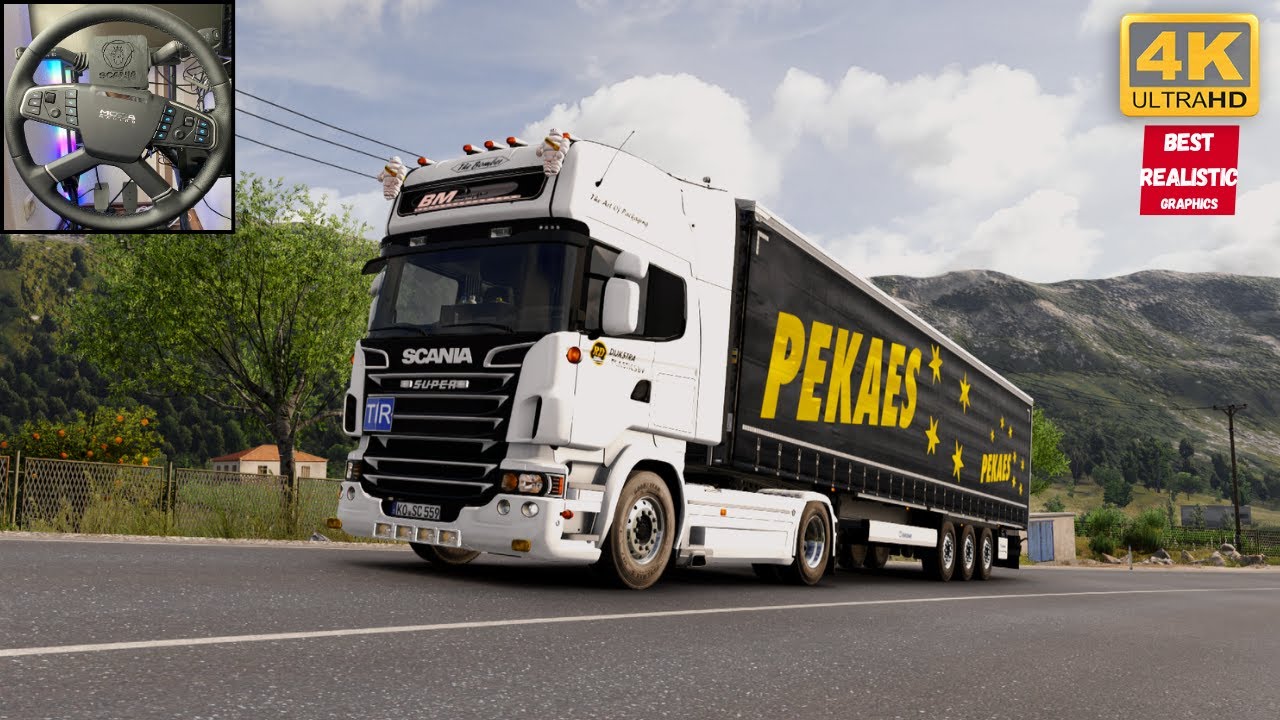 ETS2 Mods Scania R410 EVR Sound Realistic Driving Snowymoon Ultra Graphics Reshade