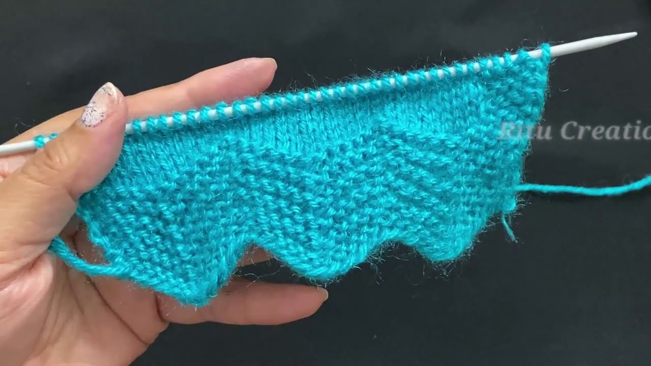 Knitting Easy Stylish Border Design for:  #Sweater, #Cardigan, #frock, #booty, #Shawl, #girlstop