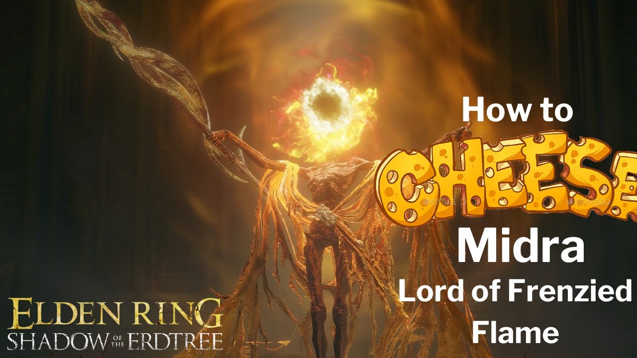 How to CHEESE Midra Lord of Frenzied Flame - Elden Ring