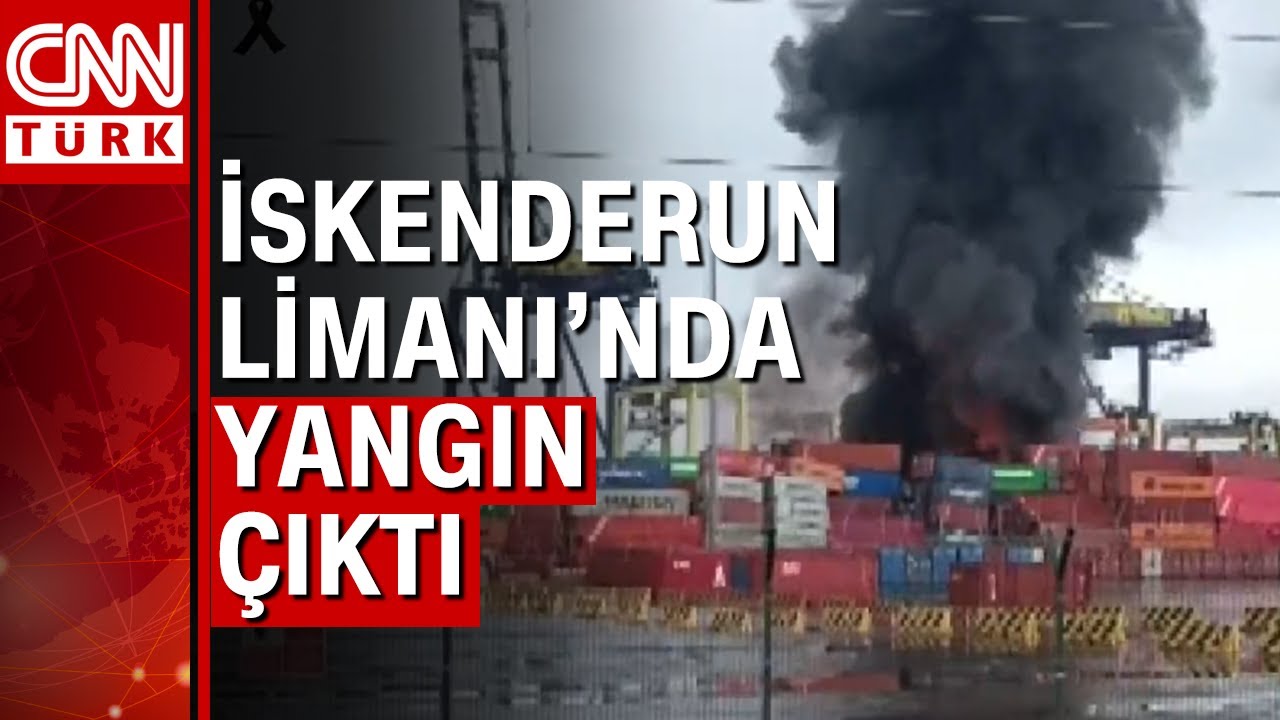 İskenderun Limanı'nda yangın çıktı! Deprem sonrası bölgede çıkan yangına müdahale sürüyor