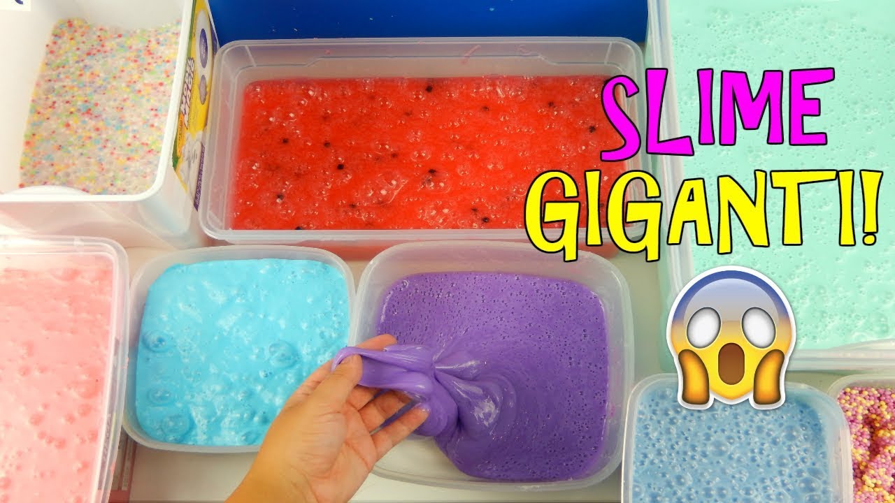 TUTTI I MIEI SLIME GIGANTI! COME SON DIVENTATI? + ASMR Iolanda Sweets