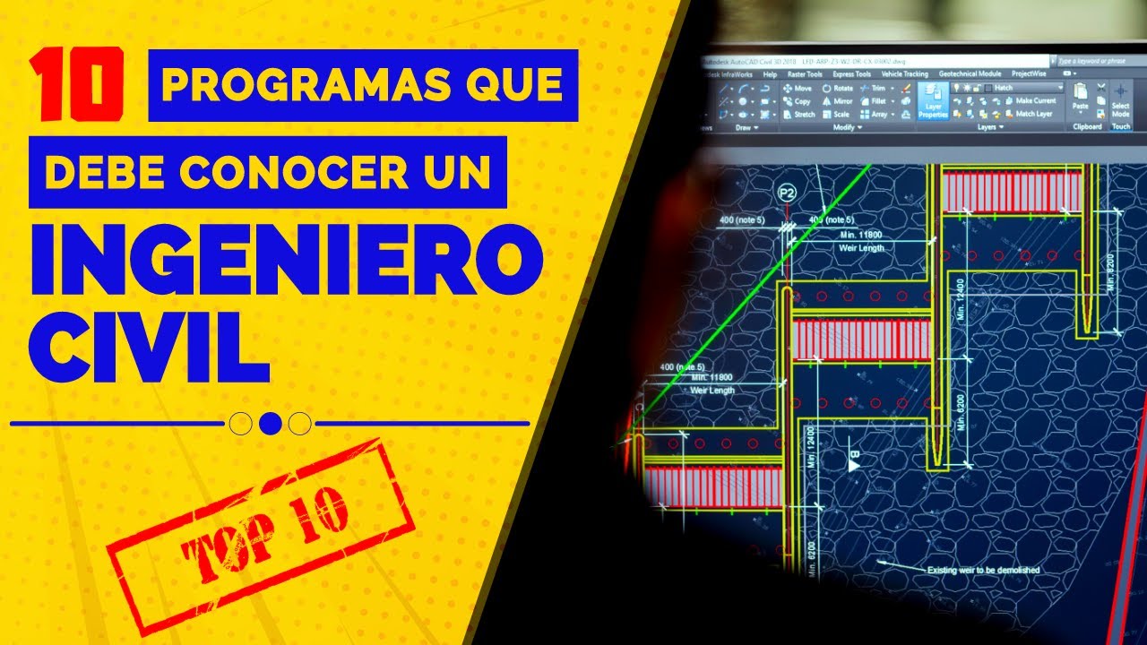 ✅ 10 PROGRAMAS que todo INGENIERO CIVIL debe CONOCER 👷‍♂
