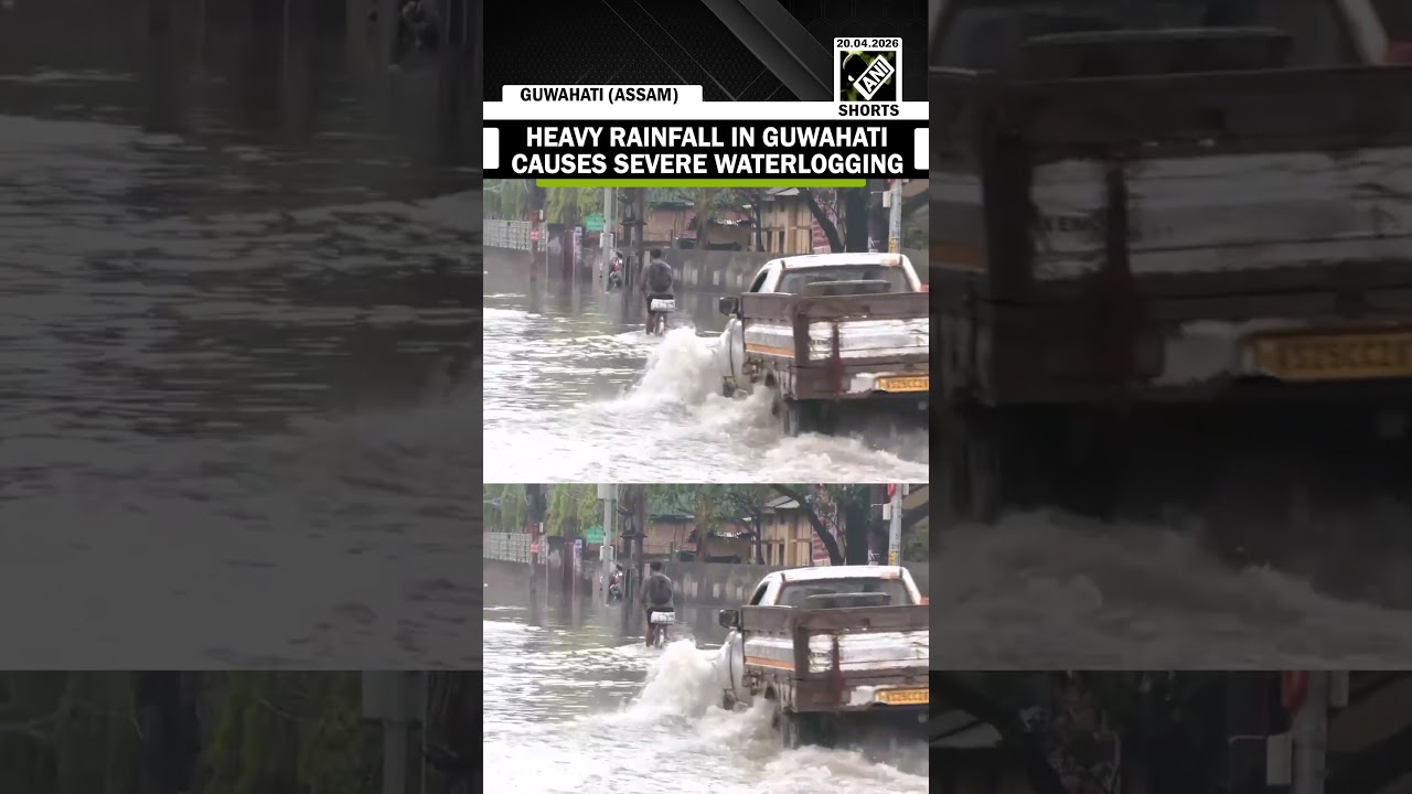 Heavy rainfall causes severe waterlogging in Hatigaon and Anil Nagar area of Guwahati
