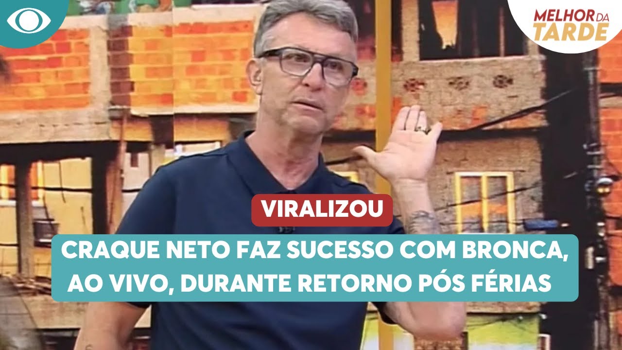 Craque Neto viraliza com bronca após voltar de férias | Melhor da Tarde