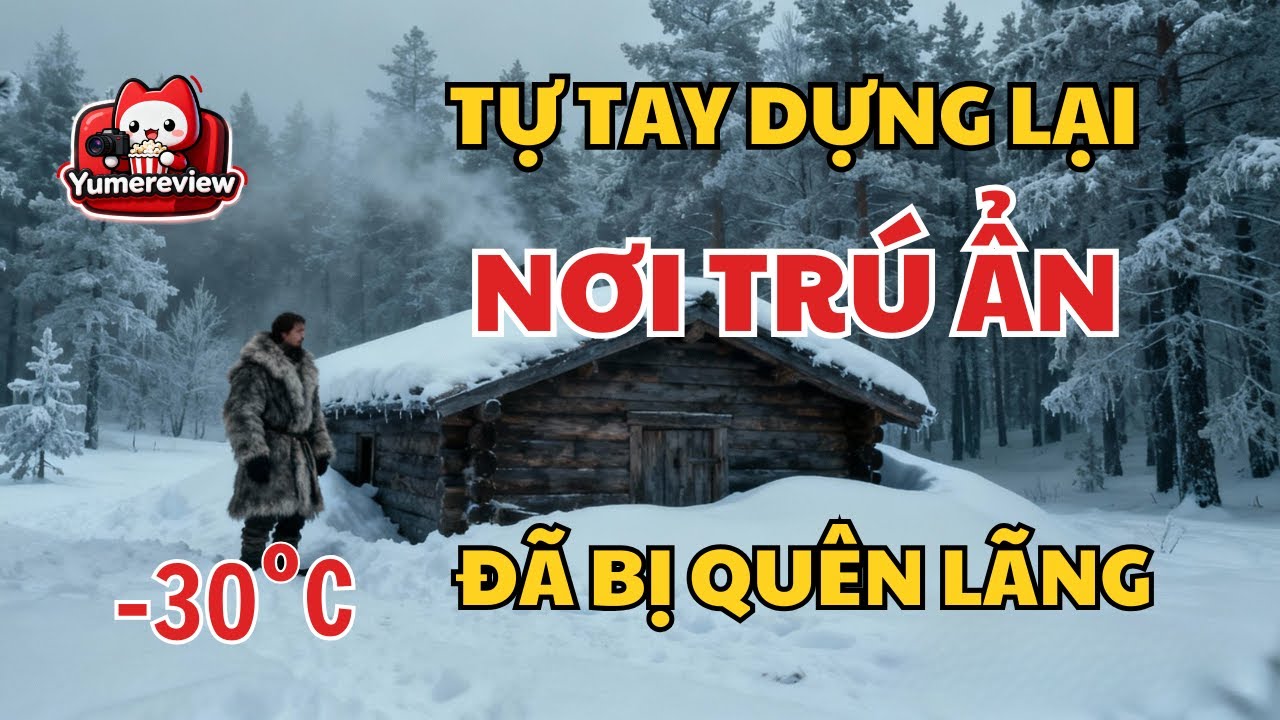 Thử thách sinh tồn: làm nhà gỗ trong rừng tuyết -30 độ ở Freljord