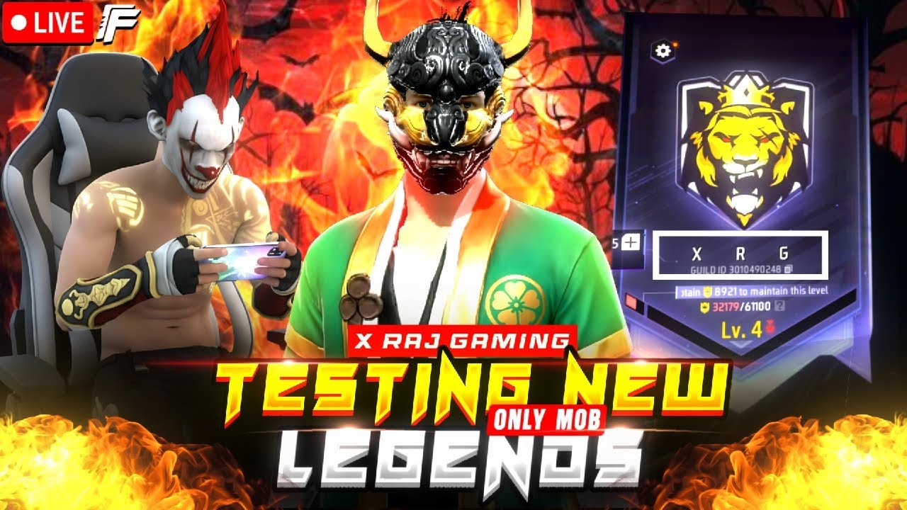 FREE FIRE LIVE GUILD TEST 🔥 YOU VS XRG MEMBERS 💀 | ROAD TO 10K SUBSCRIBERS ❤️ | #fflive #guildtest