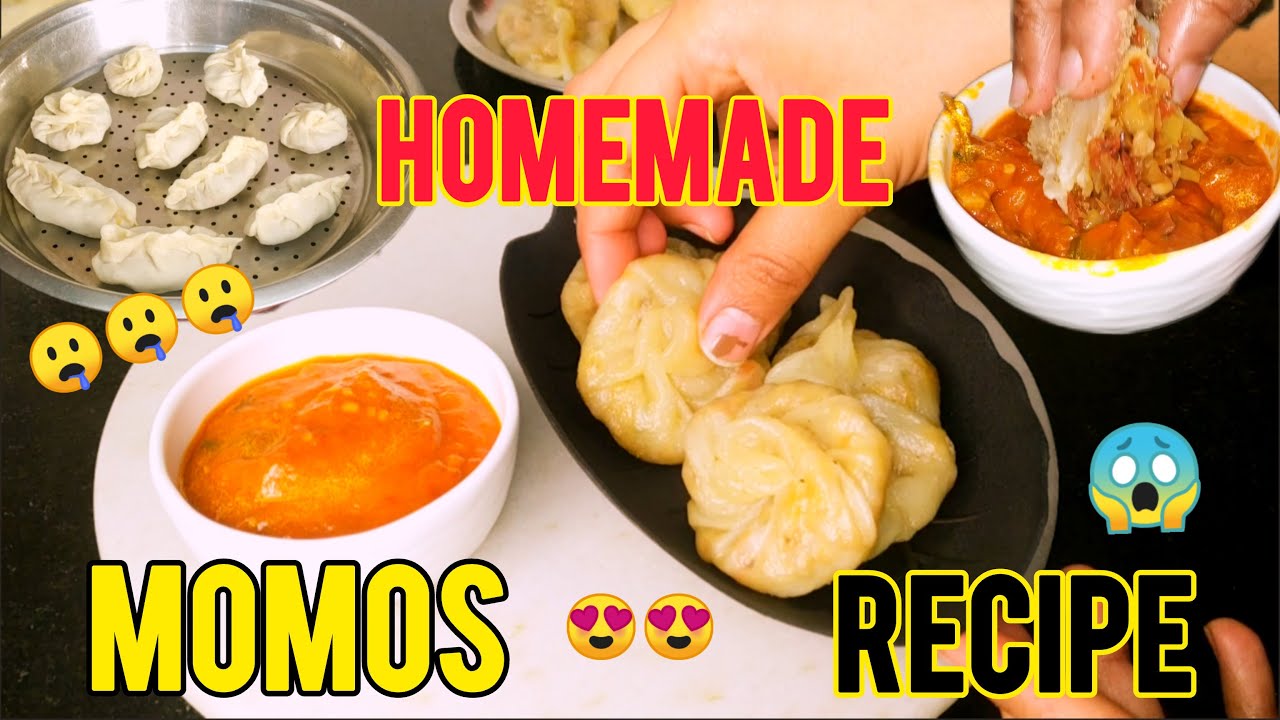Viral Nepali Momos Recipe & Red Chuteny in Hindi😋| Easy Suji Momo🥟 Spicy Street Food| Cooking Video🤌