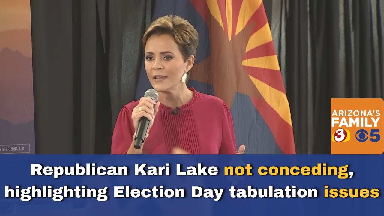 Kari Lake says she won't concede in Arizona Governor's race