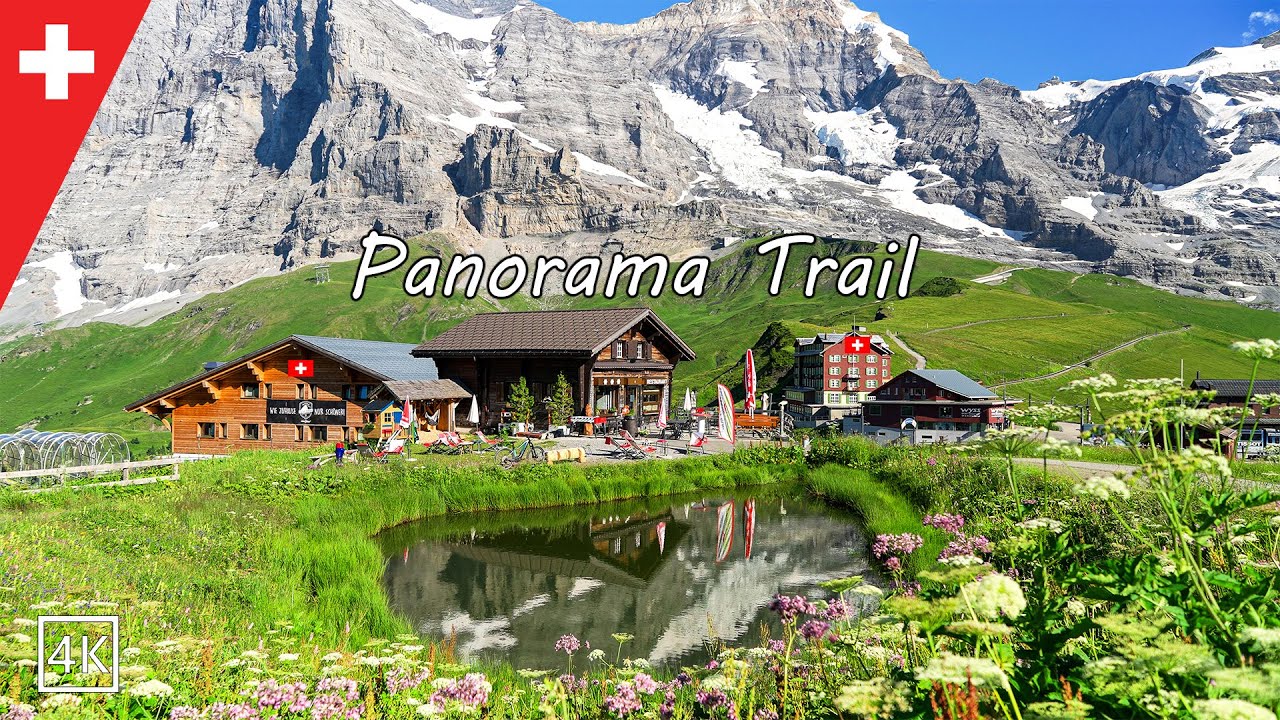 Männlichen 🇨🇭 Panorama Trail to Kleine Scheidegg With Epic Views , Switzerland 4K