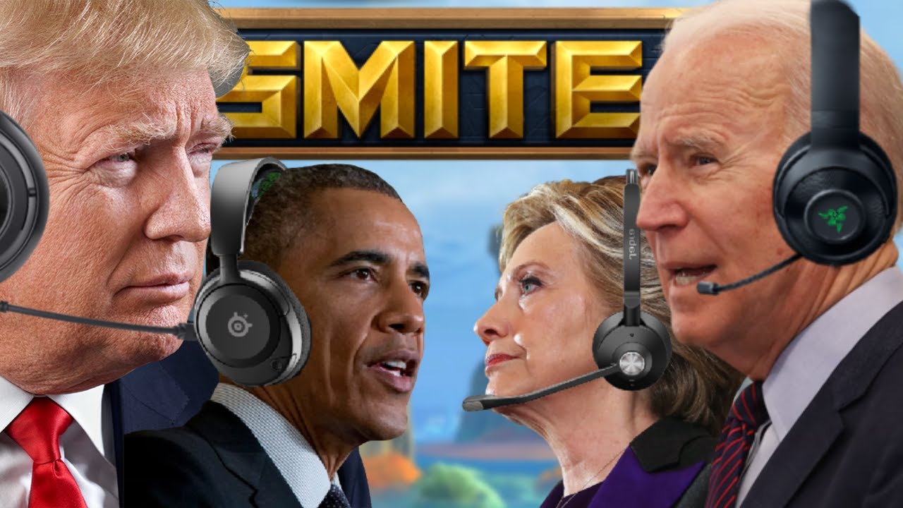 Трамп и Байден играют в Smite при участии Обамы и Хиллари
