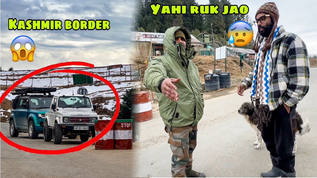 Srinagar to Gurez Valley nikle 😍 lekin INDIA-PAKISTAN LOC par alag hi scene ho gaya 😰 -10 degree