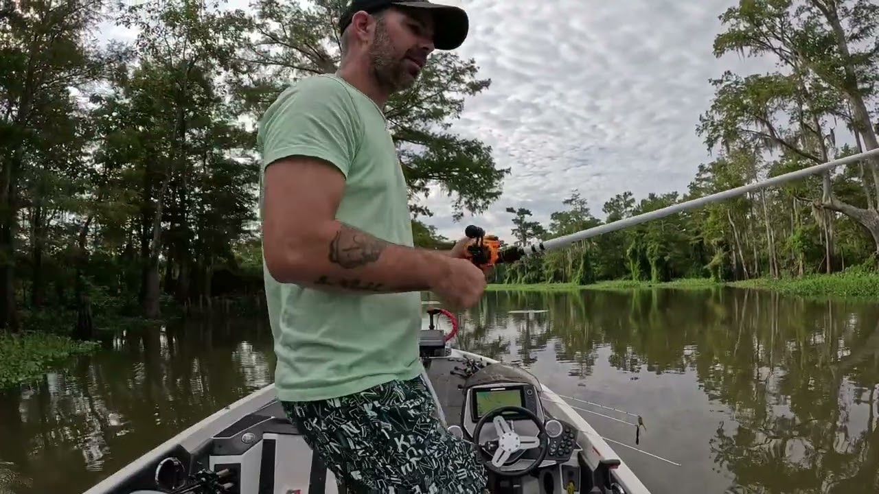 South Louisiana bass fishing Atchafalaya spillway 