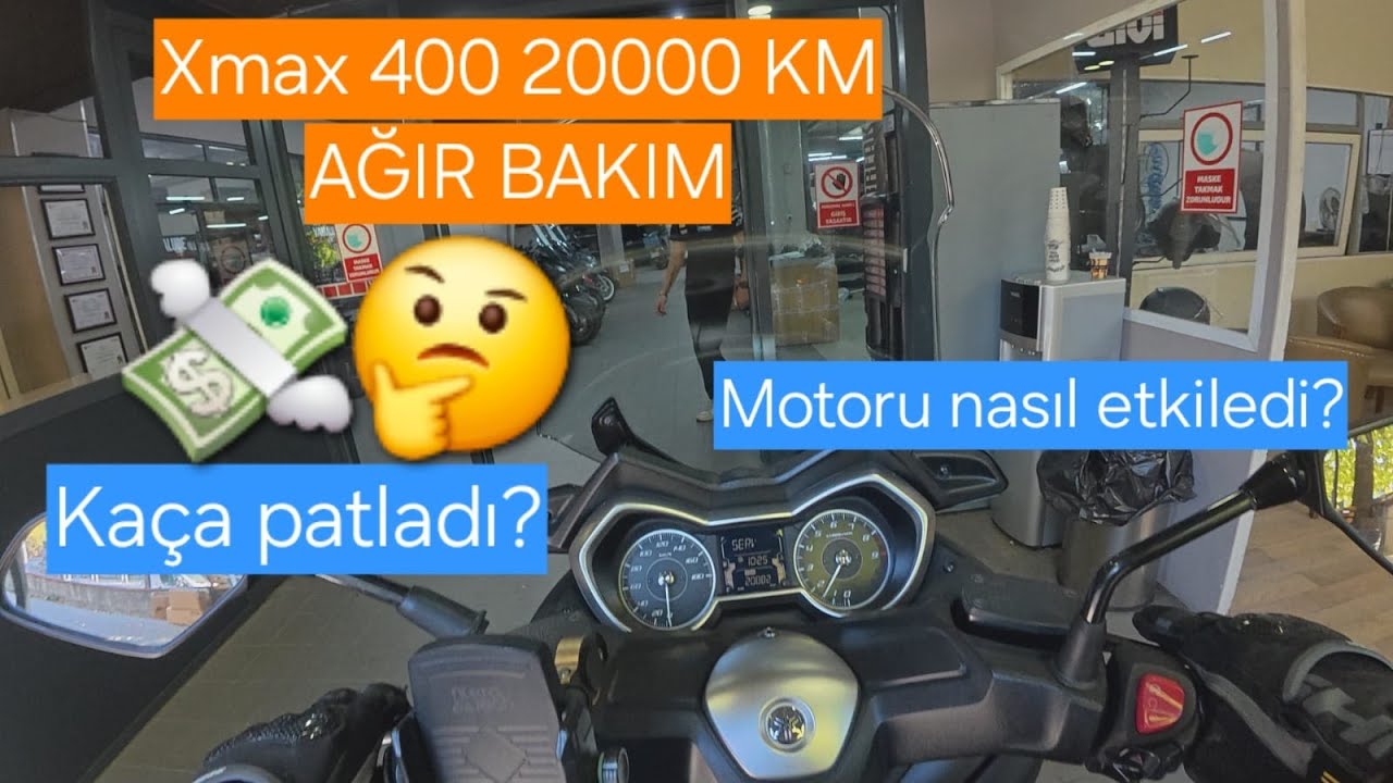 Xmax 400 Ağır Bakım | Ne kadar tuttu? #motorcycle 