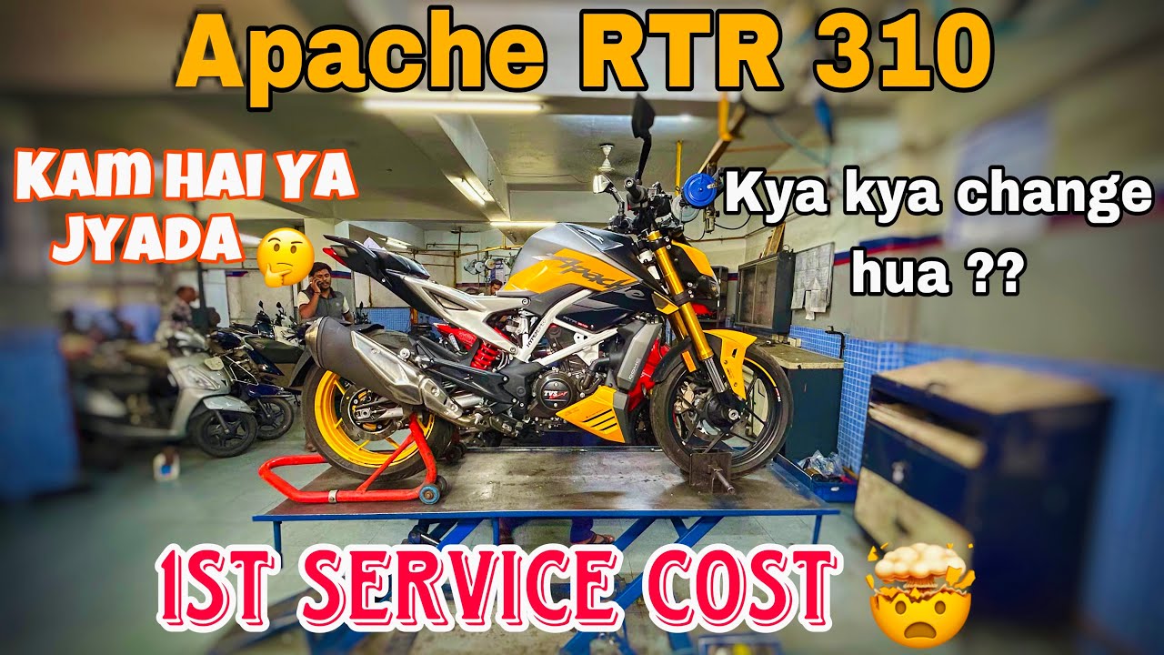 Tvs Apache Rtr 310 First Service Cost || Kya Kya Change Huva Hai || Aapko Kaisi Lagi Eski Cost ??