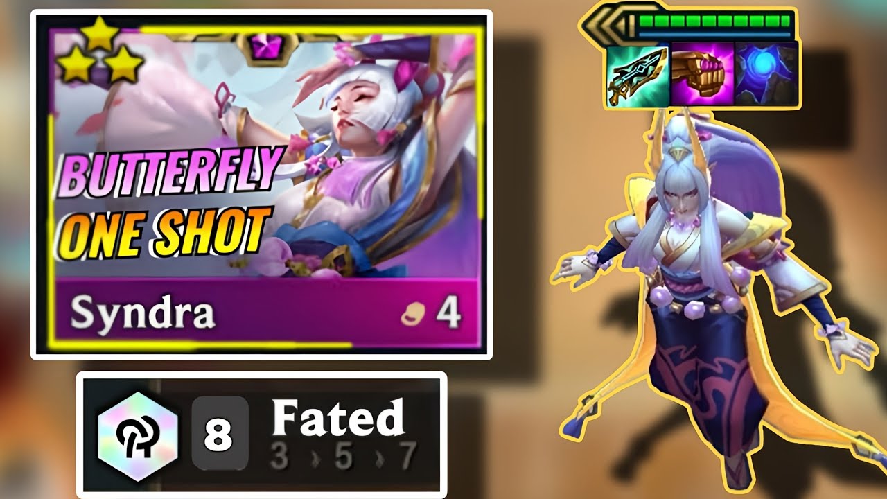 Syndra 3 star 8 fated tft set 11