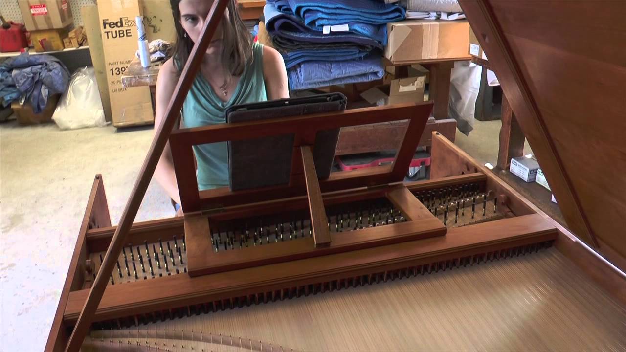Final Action Finishing of a German Double-Manual Harpsichord