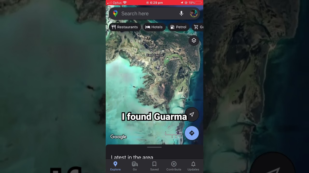 I found Guarma from RDR2 In Google Maps