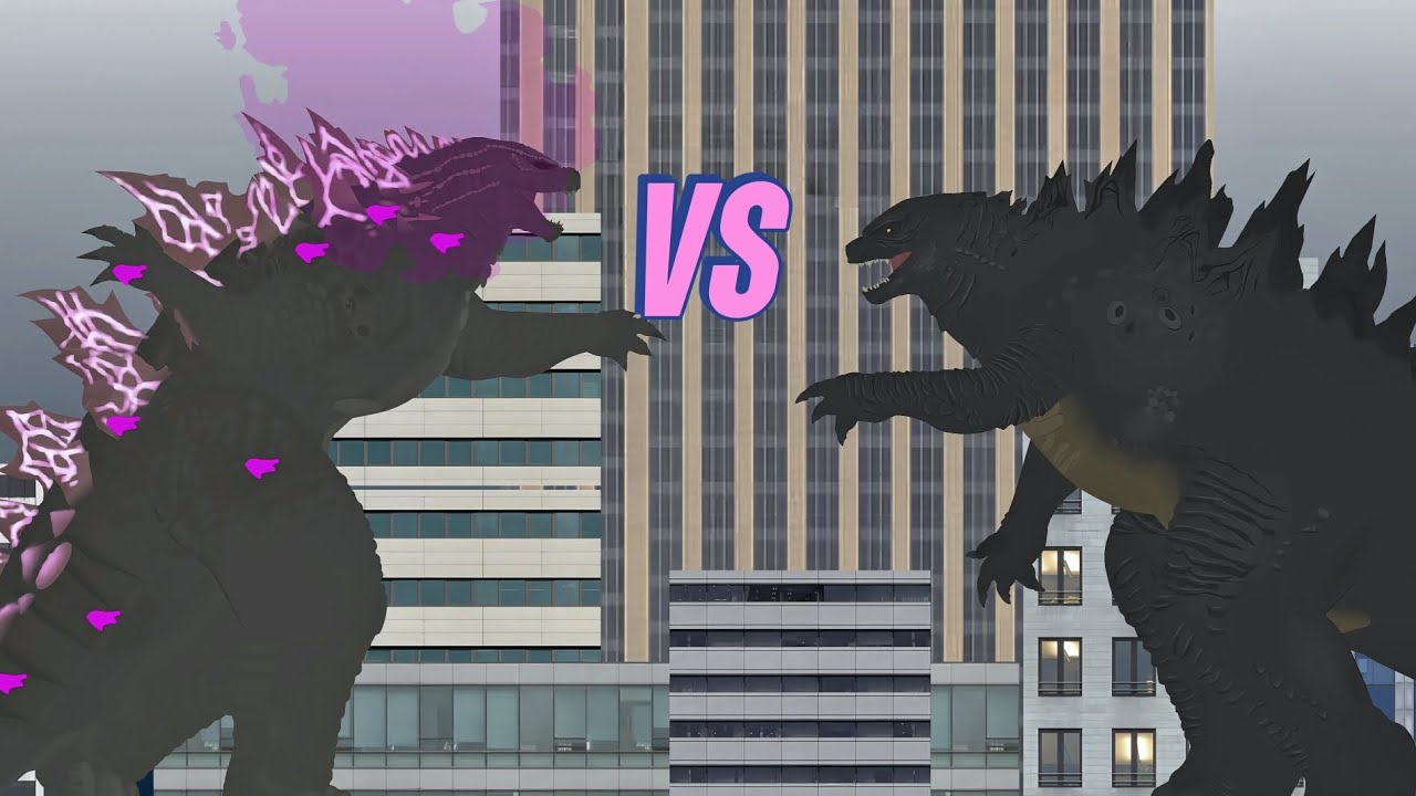 Evolved godzilla vs godzilla 2014 | sticknodes animation