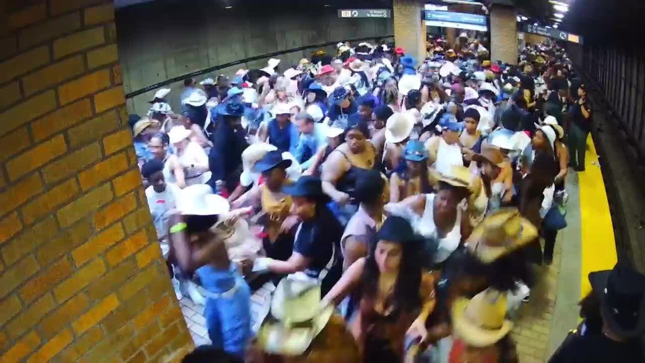 Surveillance video shows the moment MARTA escalator fails after Beyoncé concert