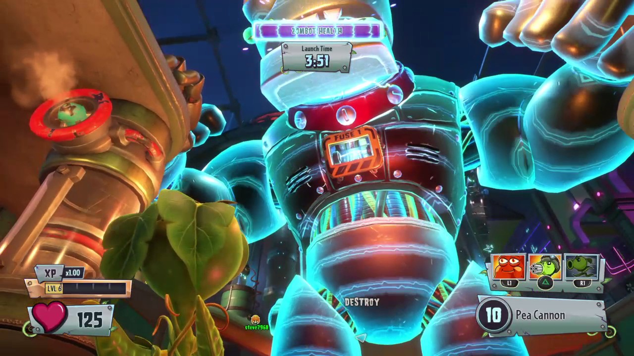 Plants vs Zombies Garden warfare rollplay part 29 zombot destroyed