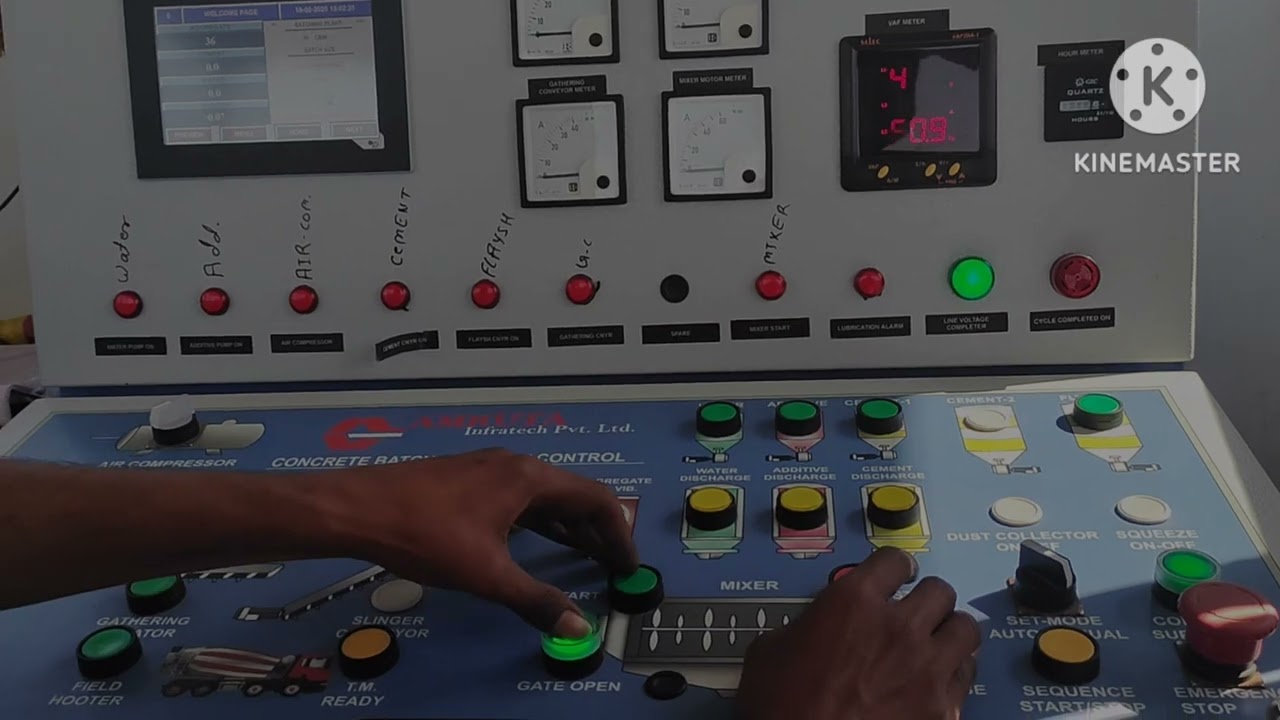 RMC Amruta 30 Plant को Auto Mode में कैसे चलाएं?