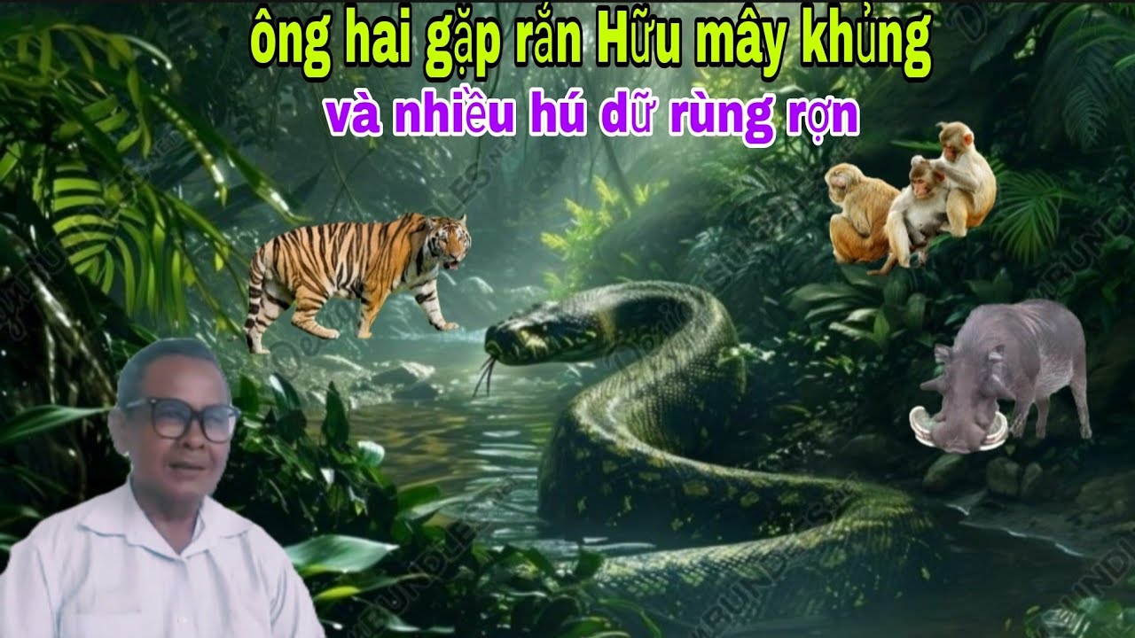 ông Hai làm vườn ở vùng bảy núi gặp con rắn hổ mây bằng cái thùng thiếc và nhiều thú dữ rùng rợn