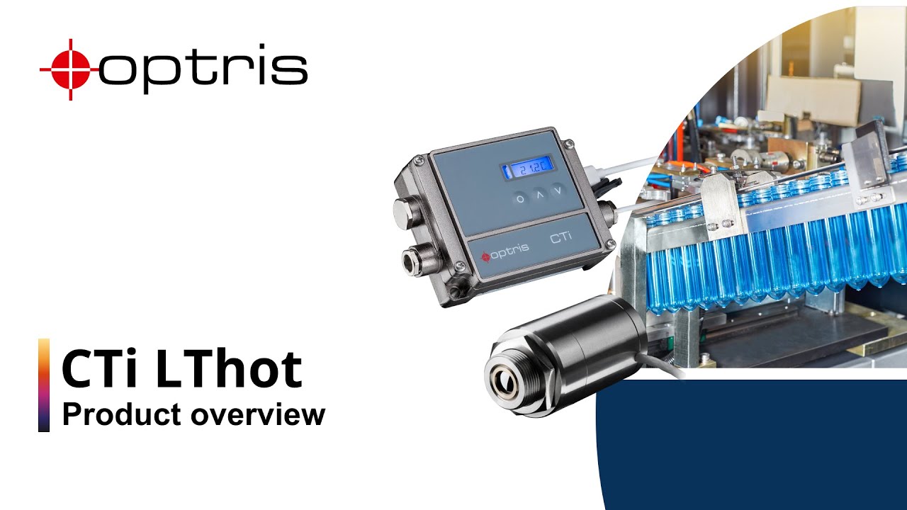 Пирометр Optris CTi LThot: компактный двухкомпонентный промышленный инфракрасный пирометр.