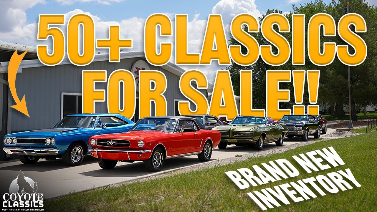 The Best MUSCLE CARS For Sale: Classic Car Lot Walk-Around Coyote Classics in Iowa