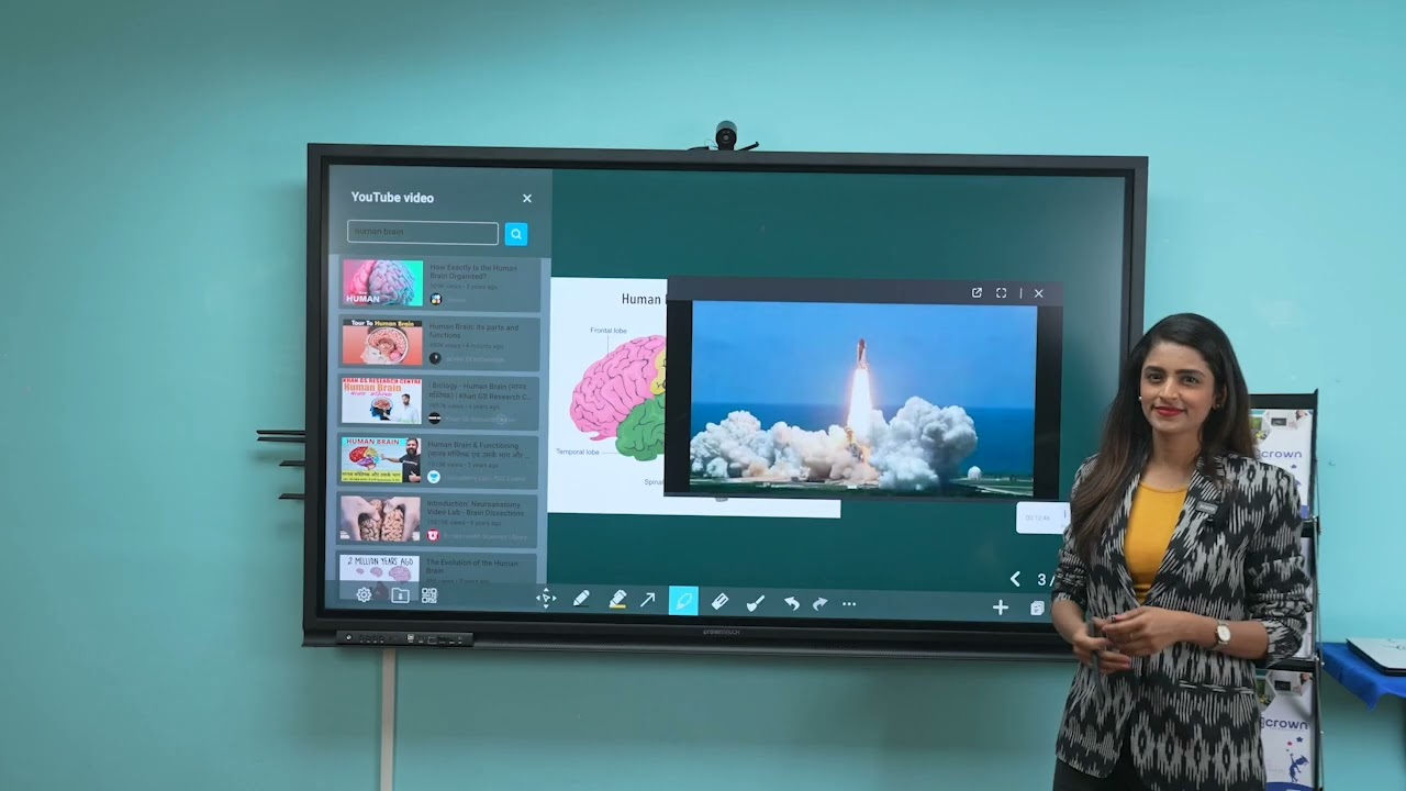 INSERTING IMAGE,PDF & VIDEO | CROWN TOUCH NTERACTIVE FLAT PANEL