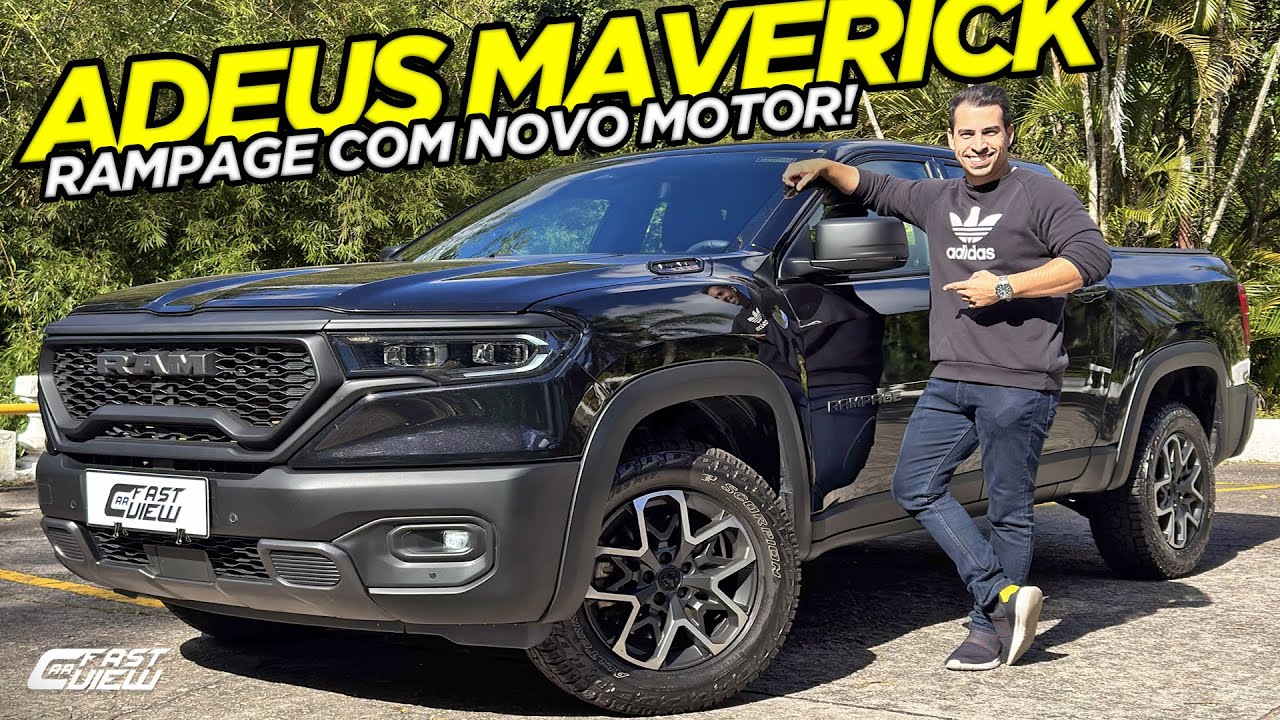 NOVA RAMPAGE REBEL 2025 DIESEL AGORA COM 200 CV MELHOR E +ECONÔMICA QUE FORD MAVERICK FAZ 13 KM/L