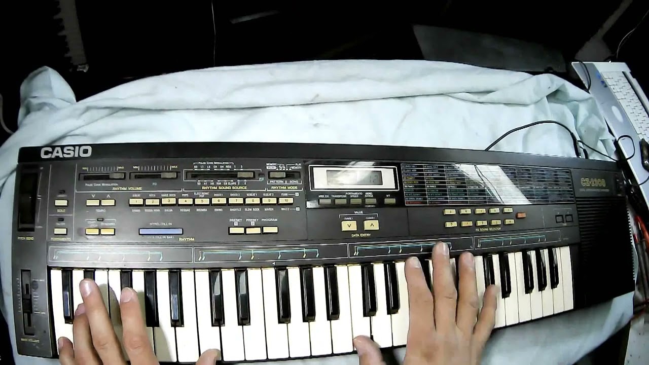 CASIO CZ 230S  - testing sounds, rhythms