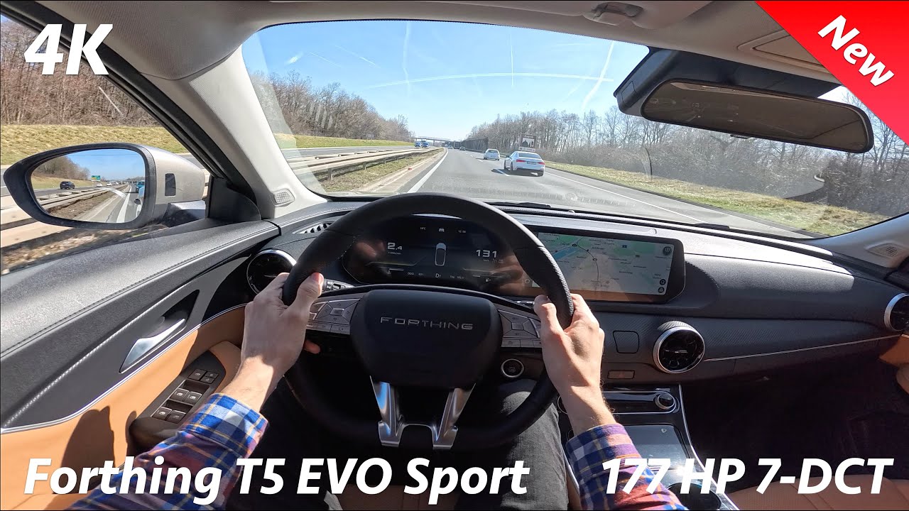 Forthing T5 EVO Sport 2025 POV test drive (1.5 TD - 177 HP, 7-speed DCT) City - Highway