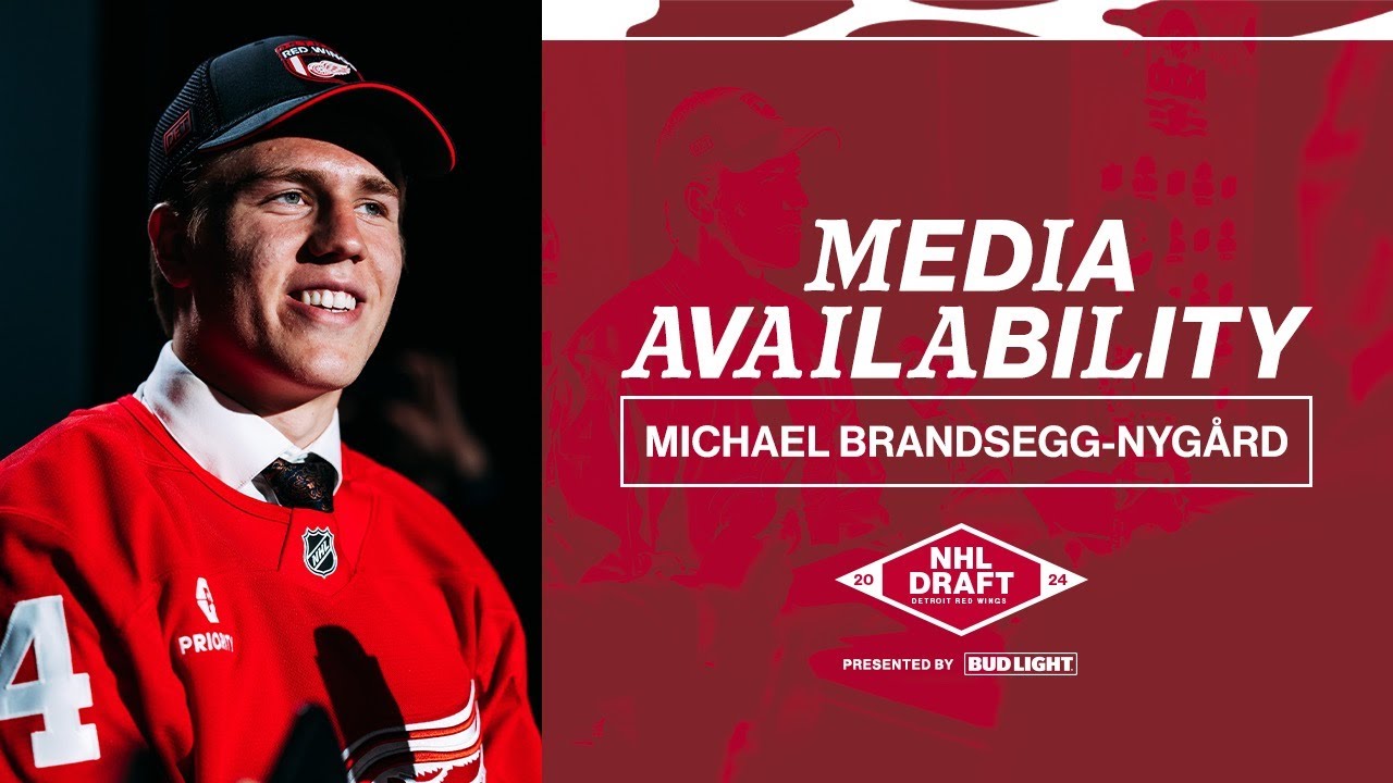 Michael Brandsegg-Nygard Drafted by the Detroit Red Wings 15th Overall at the 2024 NHL Entry Draft