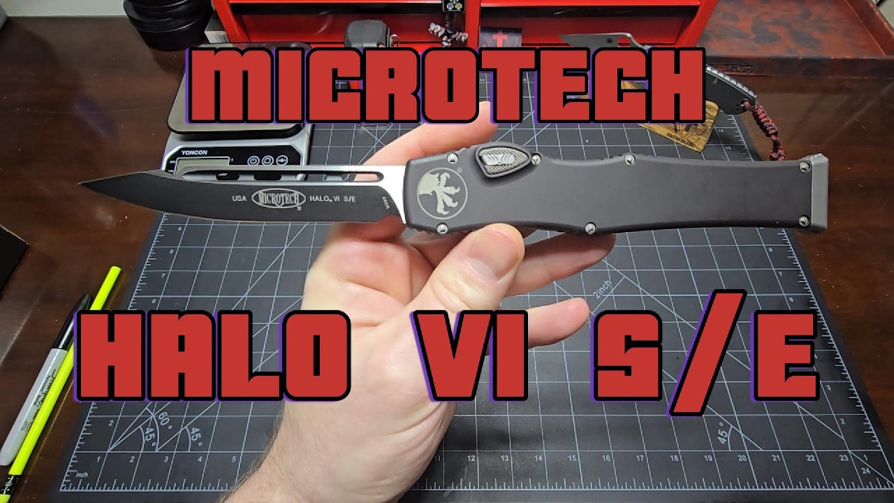 @MicrotechKnivesOfficial HALO VI S/E - Какой мощный однозарядный нож с автоматическим выбросом ле...