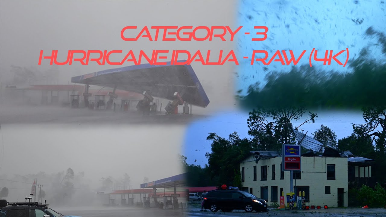 Hurricane Idalia RAW (4K) | Perry, Florida | August 30th, 2023