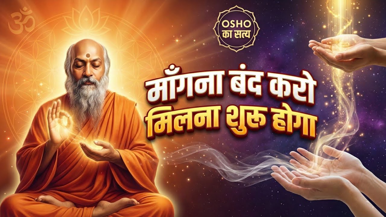 Osho - ब्रह्मांड से ऐसे मांगो सब मिलेगा | The Real Law of the Universe | Osho Hindi Meditation 